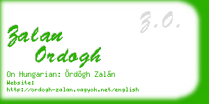 zalan ordogh business card